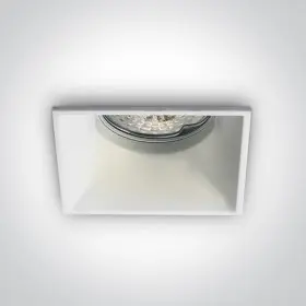 Spot incastrat cu GU10 rama ingusta patrat Dark Light alb