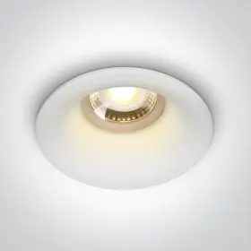 Spot incastrat cu GU10 rama ingusta rotund Dark Light alb