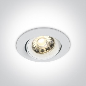 Spot incastrat orientabil cu GU5.3 rotund