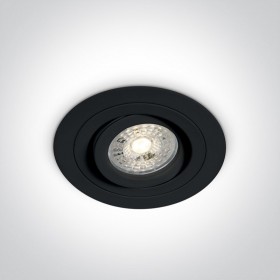 Spot incastrat orientabil cu GU10 alb sau negru