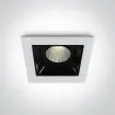 Mini Spot LED Patrat 2W alb