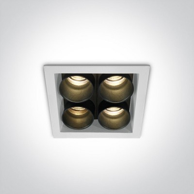 Spot LED incastrat fix SMD alb sau negru