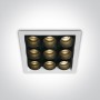 Spot LED incastrat fix SMD alb sau negru 9xLED-uri