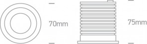 Spot LED de exterior 7W LED CREE IP65 alb