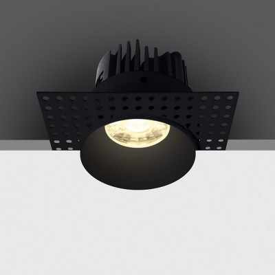 Spot LED Trimless Exterior sau Baie IP54 6.5W Dimabil Negru