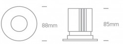 Spot LED 12W incastrat orientabil DARK LIGHT