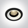 Spot LED 12W incastrat orientabil rotund alb sau negru