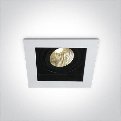 Spot LED 12W incastrat orientabil patrat DARK LIGHT