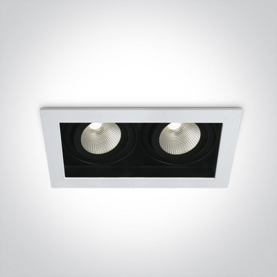 Spot LED 12W incastrat orientabil DARK LIGHT dublu