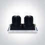 Spot LED 12W incastrat orientabil DARK LIGHT dublu