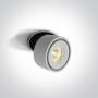 Spot LED 8W incastrat orientabil alb sau negru