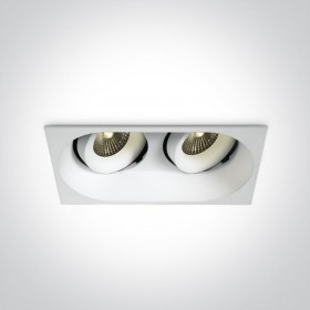 Spot LED baie 7W incastrat orientabil pentru exterior sau baie DARK LIGHT dublu