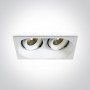 Spot LED baie 7W incastrat orientabil pentru exterior sau baie DARK LIGHT dublu