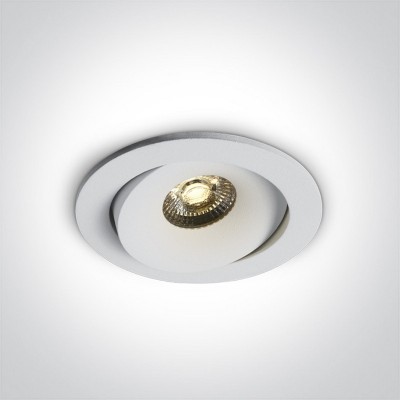 Spot LED 6.5W incastrat orientabil pentru exterior sau baie IP54