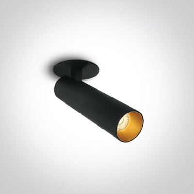 Spot LED 12W incastrat orientabil DARK LIGHT alb sau negru cu reflector