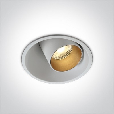Spot LED Incastrat in Rigips Orientabil, 11W, Alb, cu doua reflectoare bonus, 3000K