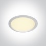 Spot LED incastrat 24W cu UGR19 pentru baie sau exterior rotund alb