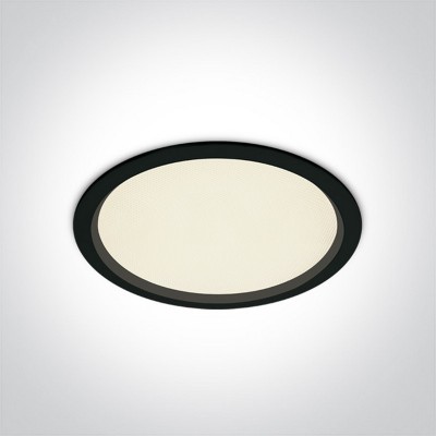 Spot LED incastrat 30W cu UGR19 pentru baie sau exterior rotund alb sau negru