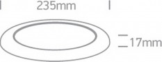 Spot LED incastrat 16W rotund decupaj ajustabil