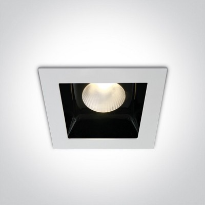 Spot Incastrat 20W patrat alb sau negru