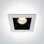 Spot Incastrat 20W patrat alb sau negru