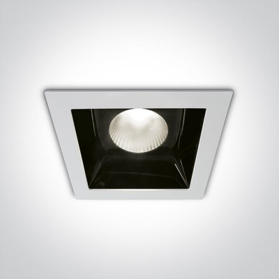 Spot Incastrat 30W patrat alb sau negru