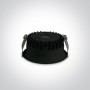 Spot LED Incastrat Negru 9W, CCT 3000K-4000K-5000K, Dark Light, CRI90, IK07 h50mm