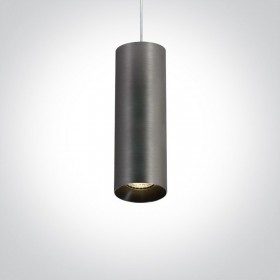 Pendul GU10 24cm DARK LIGHT gri inchis cu reflector culori diferite