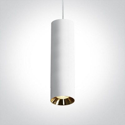 Pendul GU10 40cm DARK LIGHT alb cu reflector culori diferite