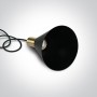 Pendul 22.8cm E27 negru alama satinata sau cupru