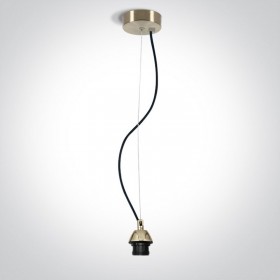 Pendul alb negru cupru sau alama satinata E27