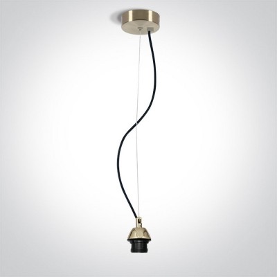 Pendul alb negru cupru sau alama satinata E27