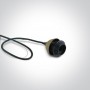 Pendul alb negru cupru sau alama satinata E27