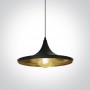 Pendul Bucatarie Negru cu interior Alama D360mm