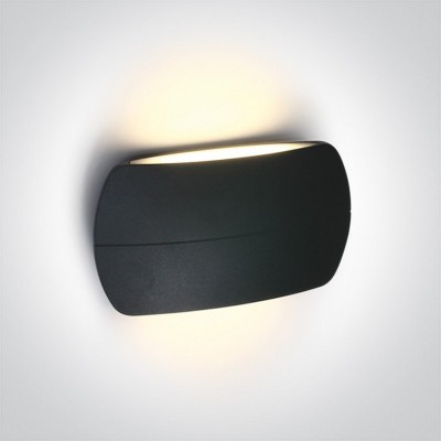 Aplica perete 2x6W slim exterior antracit sau alb