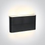 Aplica perete 2x6W slim exterior antracit sau alb  IP54