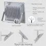 Proiector LED exterior 200W Negru cu lumina rece
