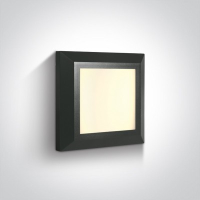 Aplica perete 3.5W exterior alb sau antracit patrat