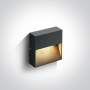 Aplica perete 3W alb sau antracit patrat DARK LIGHT