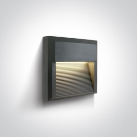 Aplica perete 8W exterior alb sau antracit patrat DARK LIGHT