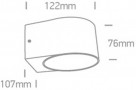 Aplica perete 6W antracit IP65