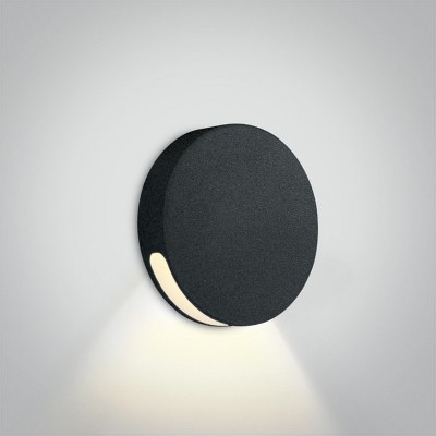 Spot perete negru sau alb 2W DARK LIGHT
