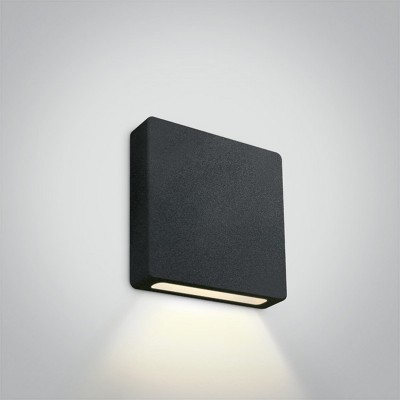 Spot incastrat perete negru sau alb patrat 2W DARK LIGHT