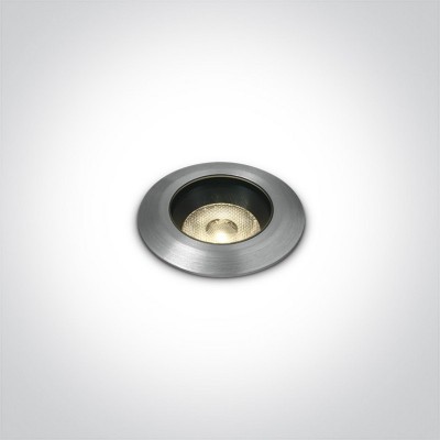 Spot incastrat in pardoseala rotund aluminiu 3W DARK LIGHT