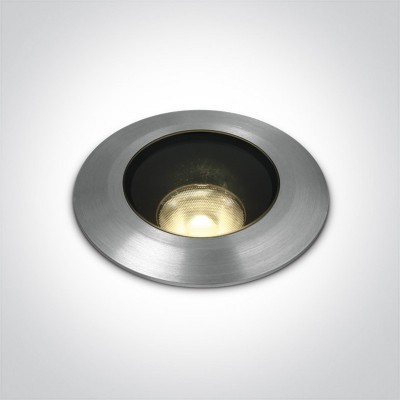 Spot incastrat in pardoseala rotund aluminiu 9W DARK LIGHT