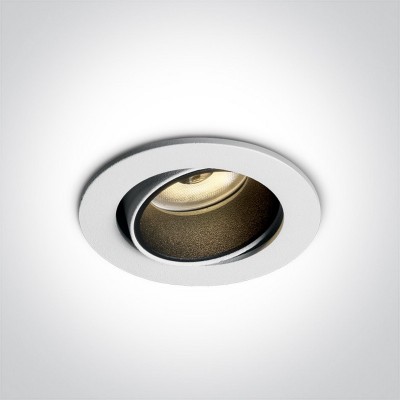 Spot LED incastrat orientabil 4W rotund alb DARK LIGHT cu reflector