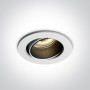 Spot LED incastrat orientabil 4W rotund alb DARK LIGHT cu reflector