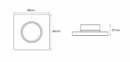 Dimmer banda LED 12-24V, Alb, O zona