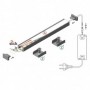 Profil LED Slim Alb 2 metri h7mm