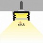 Profil LED Slim Alb 2 metri h7mm